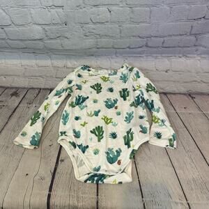 Angel Dear Cactus Pattern Bamboo Bodysuit